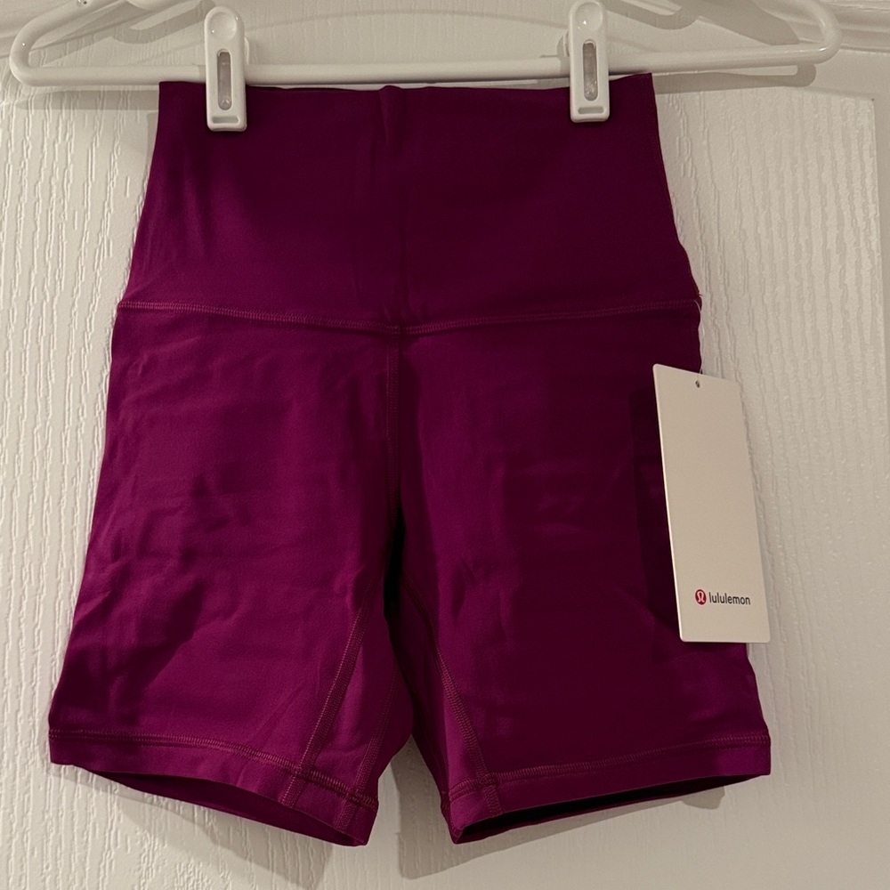 lululemon athletica Women's Magenta High-Waisted Shorts